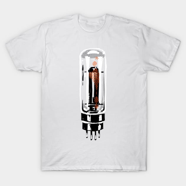 Vintage style vacuum tube illustration T-Shirt by SerifsWhiskey